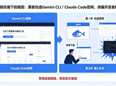 AI 编程工具热潮下的暗箭：黑客伪造 Gemini CLI / Claude Code 官网，诱骗开发者植入木马