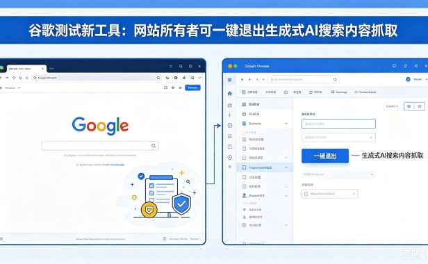 谷歌测试新工具:网站所有者可“一键退出”生成式 AI 搜索内容抓取