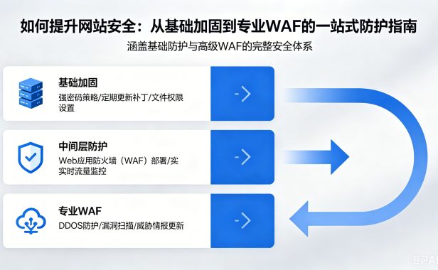 如何提升网站安全:从基础加固到专业WAF的一站式防护指南