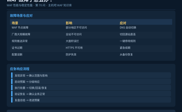 WAF故障了怎么办？容灾与应急预案